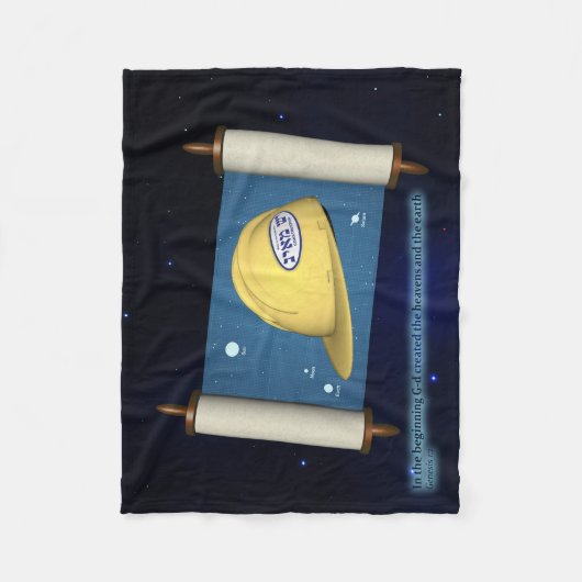 Genese 1:1 - Bauen Fleecedecke (Vorderseite)