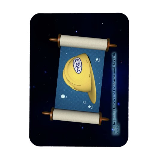 Genese 1:1 - Bauen Magnet (Vertikal)