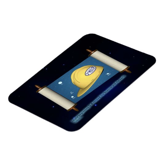 Genese 1:1 - Bauen Magnet (Linke Seite)