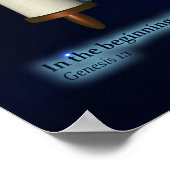 Genese 1:1 - Bauen Poster (Ecke)