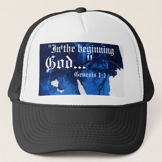 Genese 1:1 Hat Truckerkappe (Vorderseite)