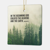 Genese 1:1 in der Anfängerskriptur Christlich Keramikornament (Links)