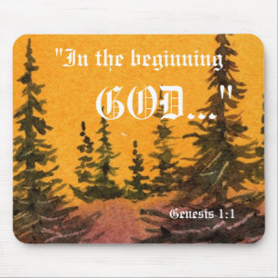 Genese 1:1 Mousepad