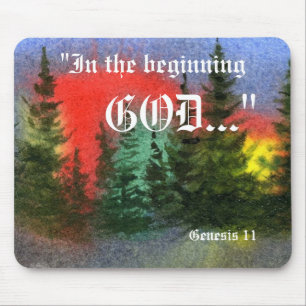 Genese 1:1 Mousepad