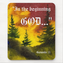 Genese 1:1 Mousepad