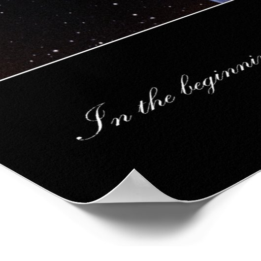 Genese 1:1 Poster (Ecke)