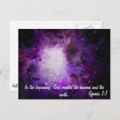 Genese 1:1 postkarte (Vorne/Hinten)