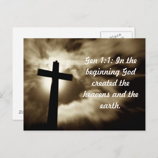 Genese 1;1 Postkarten (Vorne/Hinten)