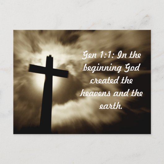 Genese 1;1 Postkarten (Vorderseite)