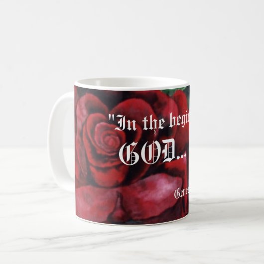 Genese 1:1 Tasse (Vorderseite Links)