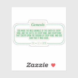 Genese 1:25 aufkleber