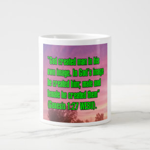 Genese 1:27 WEBU-Tasse Jumbo-Tasse