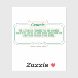 Genese 1:2 aufkleber