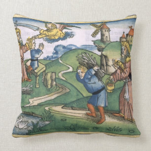 Genese 21 1-14 Abrahams, der oben von Isaac, Franc Kissen