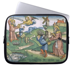 Genese 21 1-14 Abrahams, der oben von Isaac, Franc Laptopschutzhülle