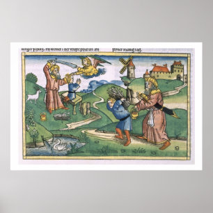 Genese 21 1-14 Abrahams, der oben von Isaac, Franc Poster