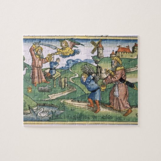 Genese 21 1-14 Abrahams, der oben von Isaac, Franc Puzzle (Horizontal)