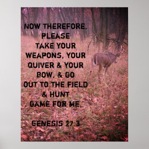 Genese 27:3 Buck Poster
