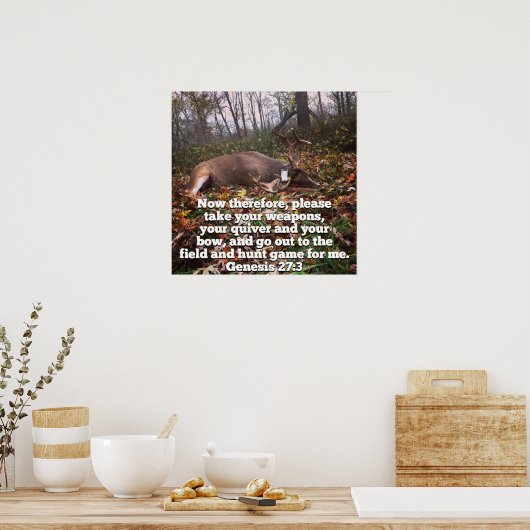 Genese 27:3 Poster (Küche)