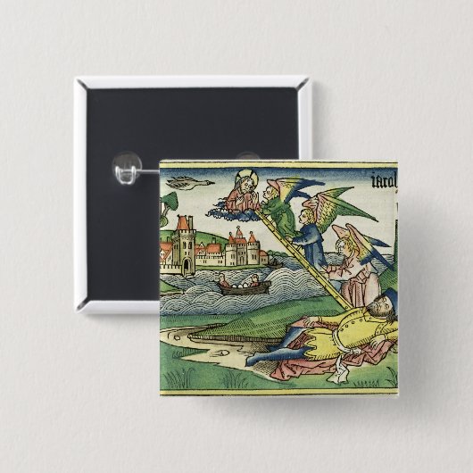 Genese 28 10 Jakobs Leiter, vom 'Nürnberg Button (Vorne & Hinten)