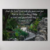 Genese 2:15 poster (Vorne)