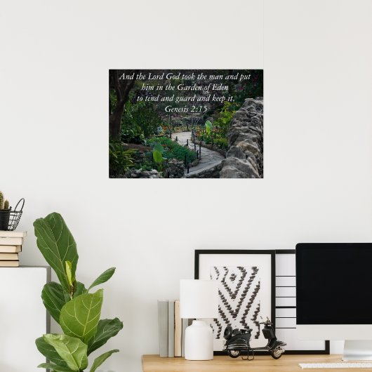 Genese 2:15 poster (Heimbüro)