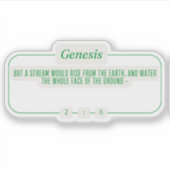 Genese 2:6 aufkleber (Vorderseite)