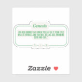 Genese 3:5 aufkleber (Blatt)