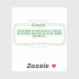 Genese 3:5 aufkleber