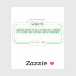 Genese 5:10 aufkleber