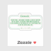 Genese 6:17 aufkleber (Blatt)