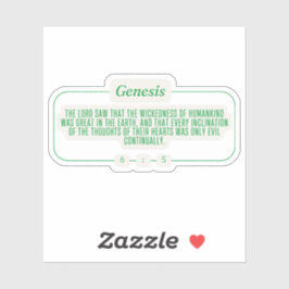 Genese 6:5 aufkleber