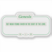 Genese 6:8 aufkleber (Vorderseite)