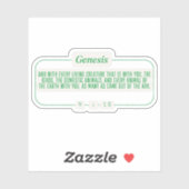 Genese 9:10 aufkleber (Blatt)