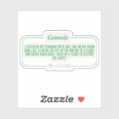 Genese 9:11 aufkleber (Blatt)