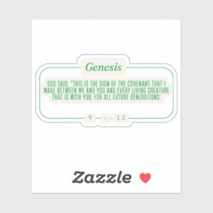 Genese 9:12 aufkleber
