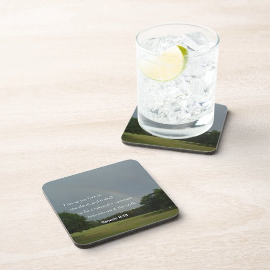 Genese 9:13 Rainbow Untersetzer Set (Rechte Seite)