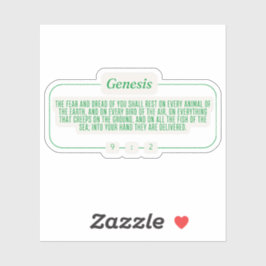 Genese 9:2 aufkleber