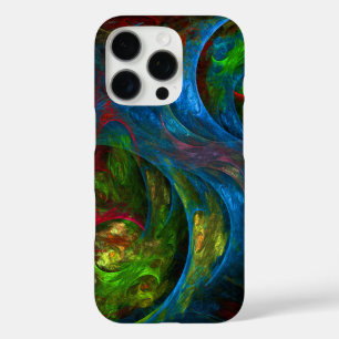 Genese-blaue abstrakte Kunst iPhone 16 Pro Hülle