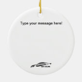 Genese-Coupéseite geschossener schwarzer Keramik Ornament (Hinten)