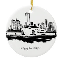 Genese-Coupéseite geschossener schwarzer