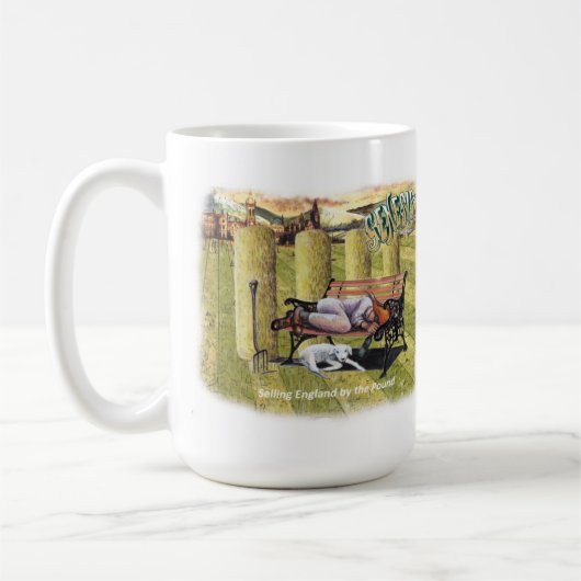 Genese, die England durch die Pfund-Kaffee-Tasse Kaffeetasse (Links)