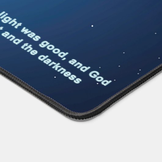 Genese - Dunkelheit und Licht Schreibtischunterlage (Ecke)