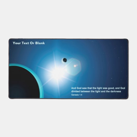 Genese - Dunkelheit und Licht Schreibtischunterlage (Vorderseite)