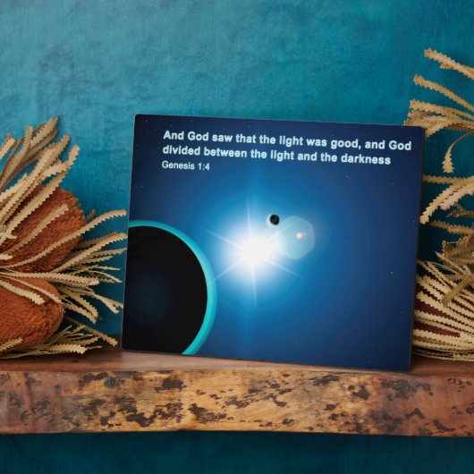 Genese - Licht und Dunkelheit Fotoplatte (Seite)