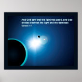 Genese - Licht und Dunkelheit Poster (Vorne)