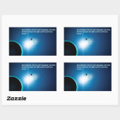 Genese - Licht und Dunkelheit Rechteckiger Aufkleber (Blatt)