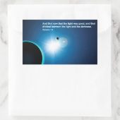 Genese - Licht und Dunkelheit Rechteckiger Aufkleber (Tasche)