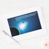 Genese - Licht und Dunkelheit Rechteckiger Aufkleber (Umschlag)