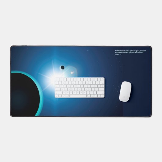 Genese - Licht und Dunkelheit Schreibtischunterlage (Tastatur & Maus)